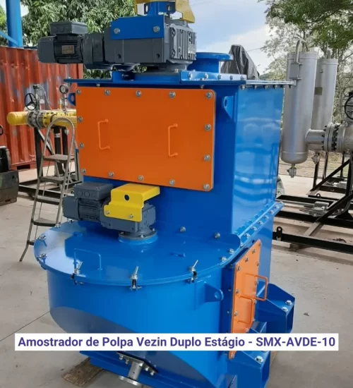 Amostrador de Polpa Vezin Duplo Estágio - SMX-AVDE-10